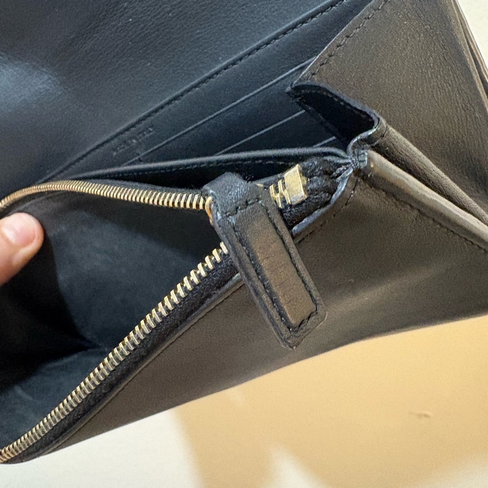 Saint Laurent Black Wallet‎ with Silver Accent - Picture 8 of 9
